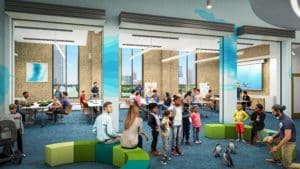 Image showing a rendering of the Lakeside Learning Studio at the Shedd Aquarium in Chicago