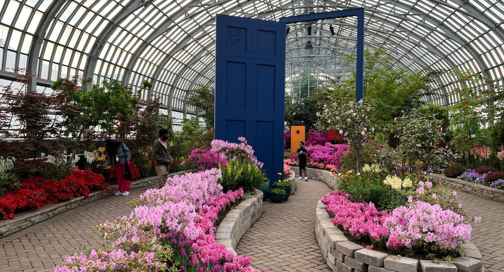 Walk Through Giant Doorways At Garfield Park Conservatory’s New Spring Flower Show