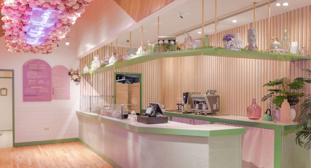 A Colorful Matcha Café Has Opened In West Loop With A Dreamy Tropical Vibe