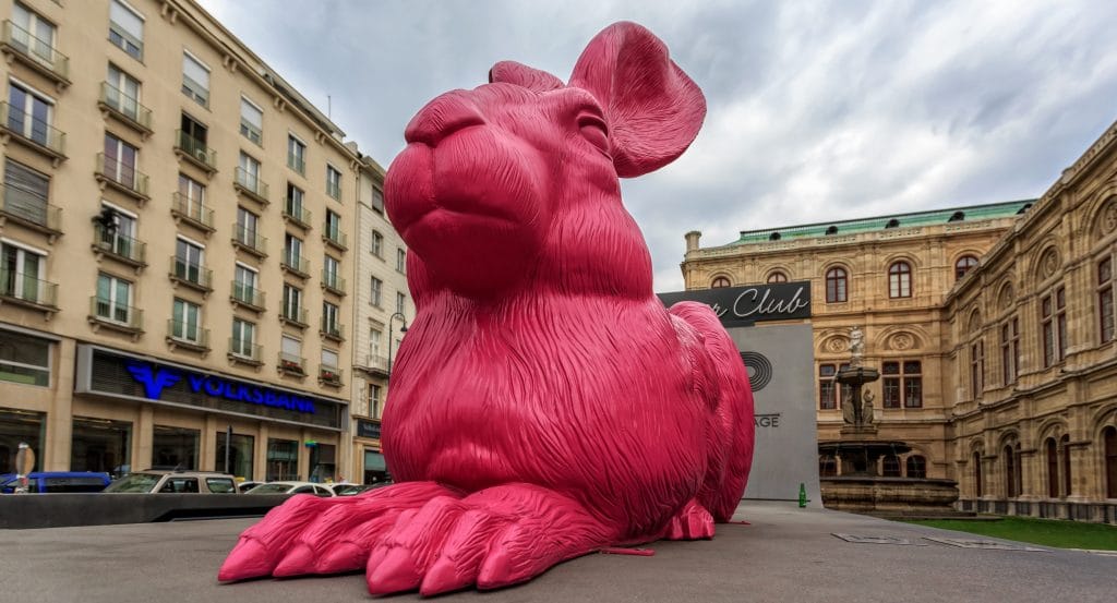 Chicago & Vienna To Swap ‘The Bean’ For The Giant Pink Rabbit In First Public Art Exchange Of Its Kind