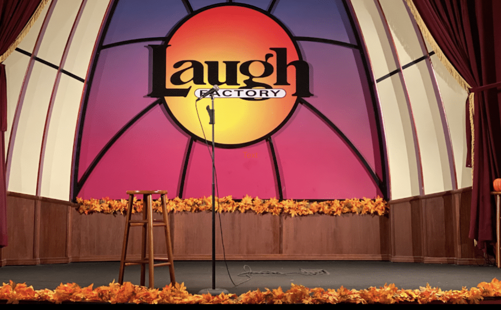 Photo of the Laugh Factory stage