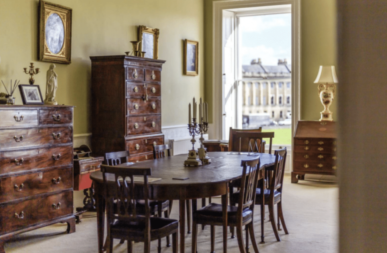 Inside of a regency style room