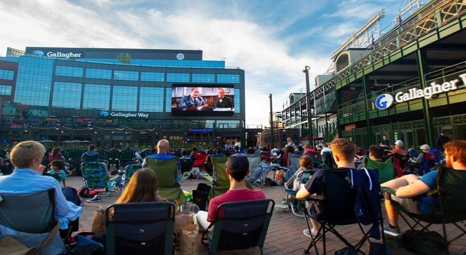 Here’s The Entire Free Outdoor Movie Schedule At Wrigleyville’s Gallagher Way