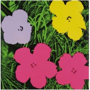 Andy Warhol's image of flowers from 1970