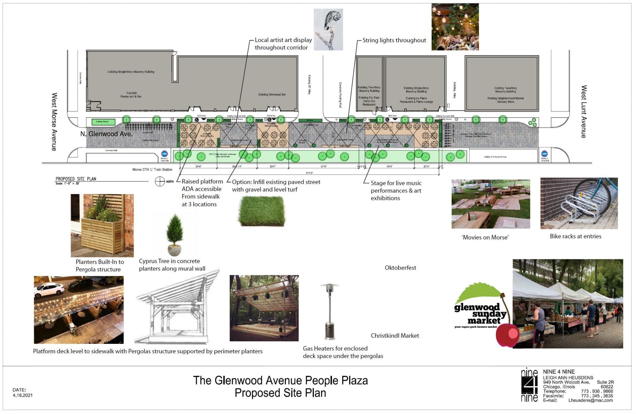 Proposed plans for the Glenwood Alfresco dining 