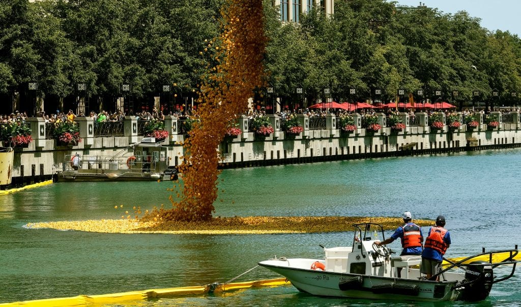 The Annual Ducky Derby Returns To The Chicago River This Summer