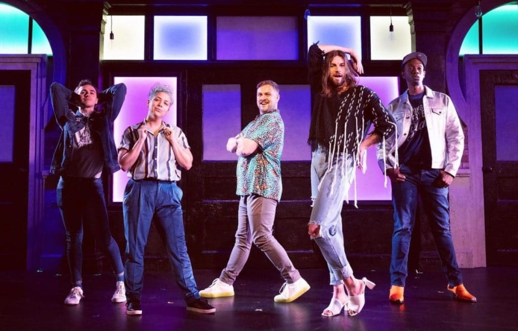 Queer Eye: The Musical Parody cast on stage