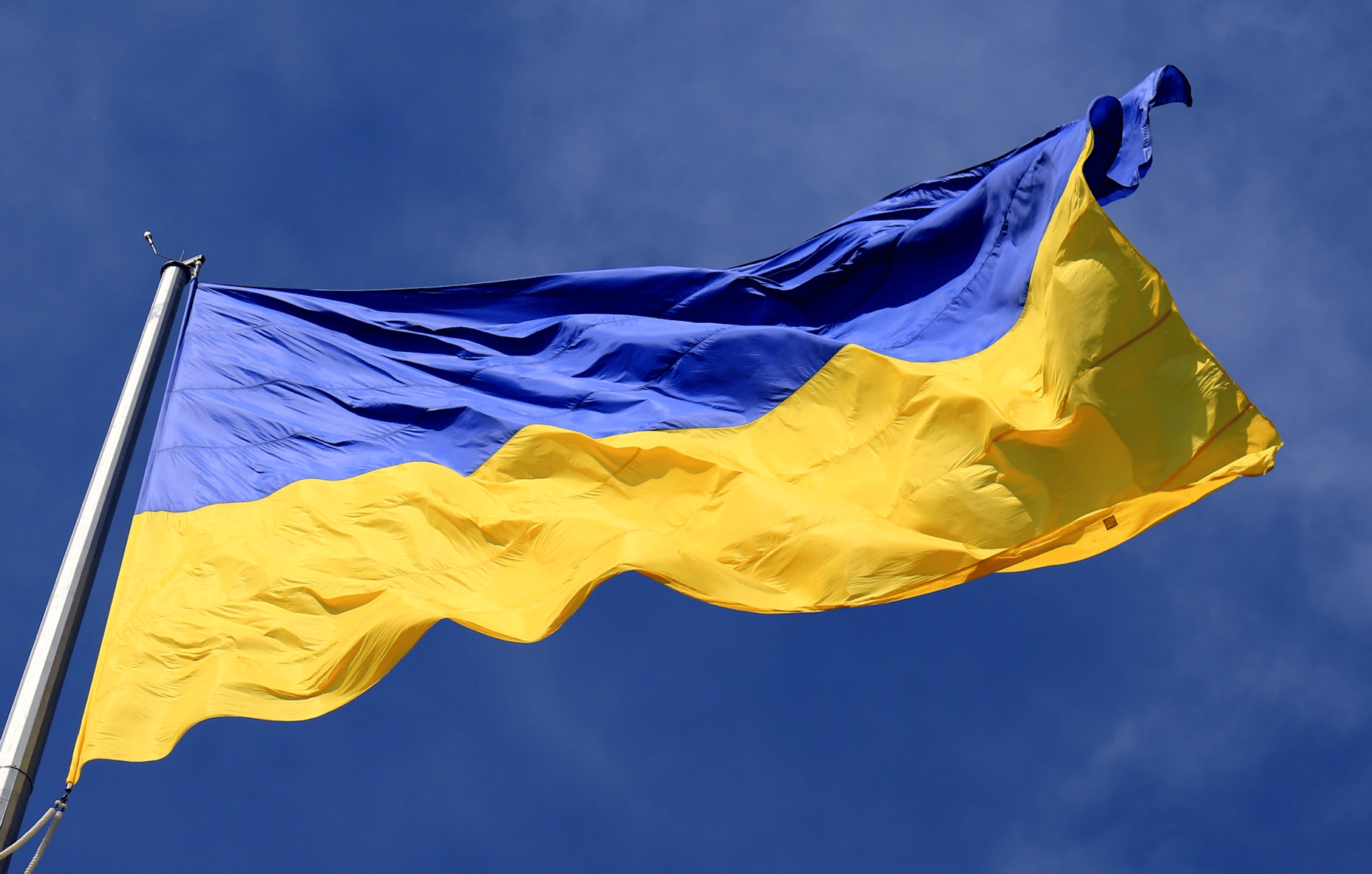 Image of a Ukrainian flag