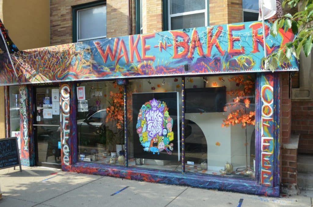 Exterior of Wake N Bakery in Wicker Park