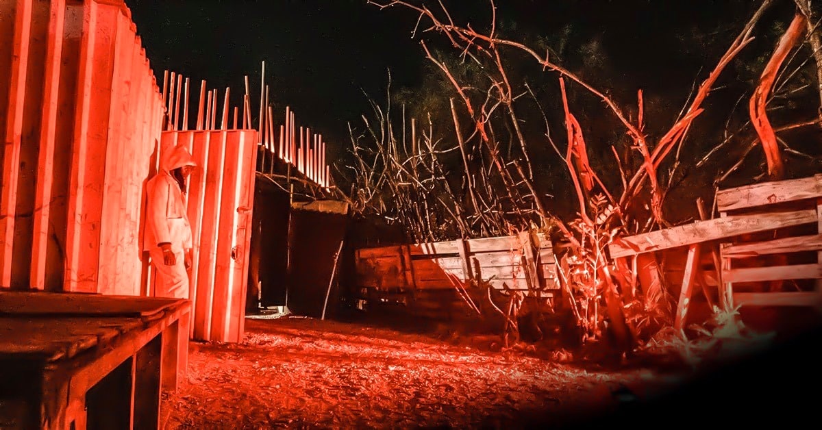 Outdoor shed at the haunted house 