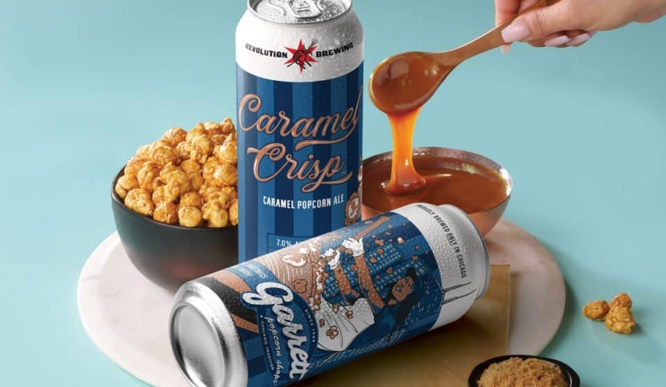 Revolution Brewing Just Launched An Exciting Caramel Beer Collaboration With Garrett Popcorn Shop