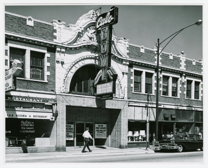 Calo Theater at 5406 N. Clark Street and Balmoral, Chicago, Illinois, July 9, 1962