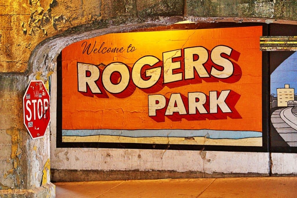Welcome to Roger Park mural