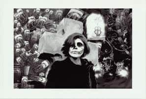 Black and white photo shown in the exhibit / Reyes Rodríguez, Maricela, 2003, photograph / fotografía, 2/100, NMMA Permanent Collection, 2004.153, Gift of the artist in honor of Yandara Rodríguez-Jacob.