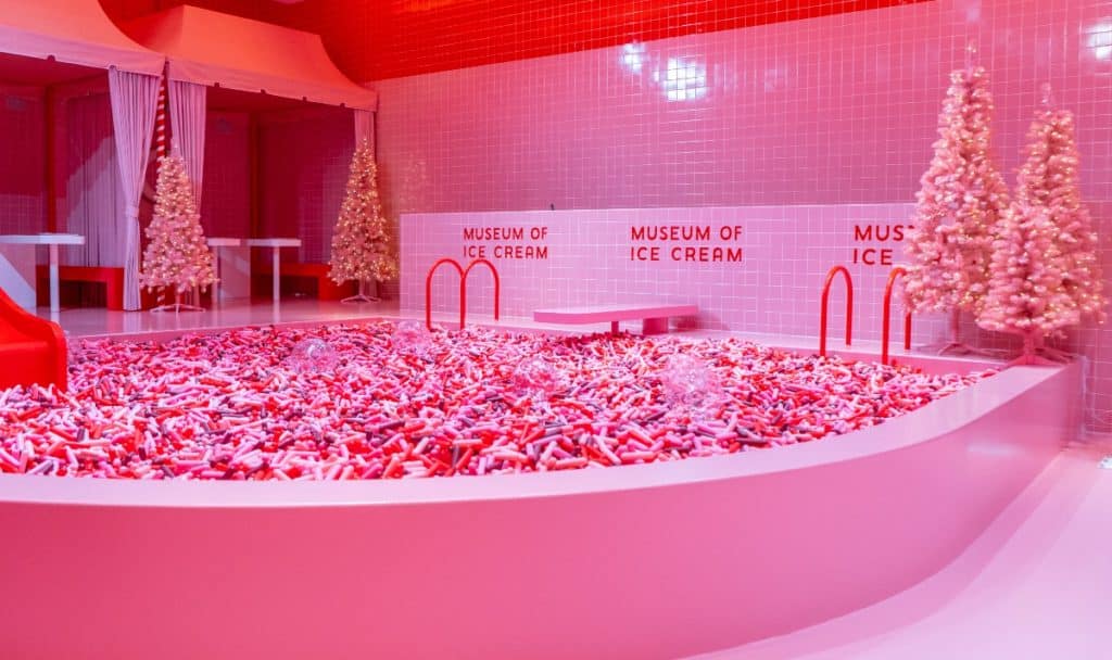 Sprinkle pool at the Museum of Ice Cream