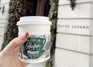 Ralph's to go coffee cups show logo design