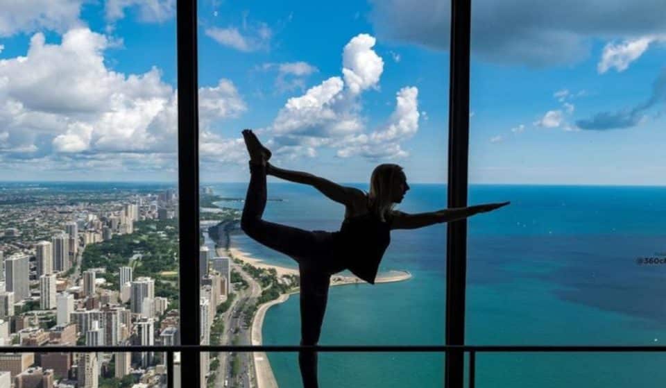 Do Sun Salutations 94 Floors Above The City This Spring At 360 Chicago’s Sky Yoga Classes