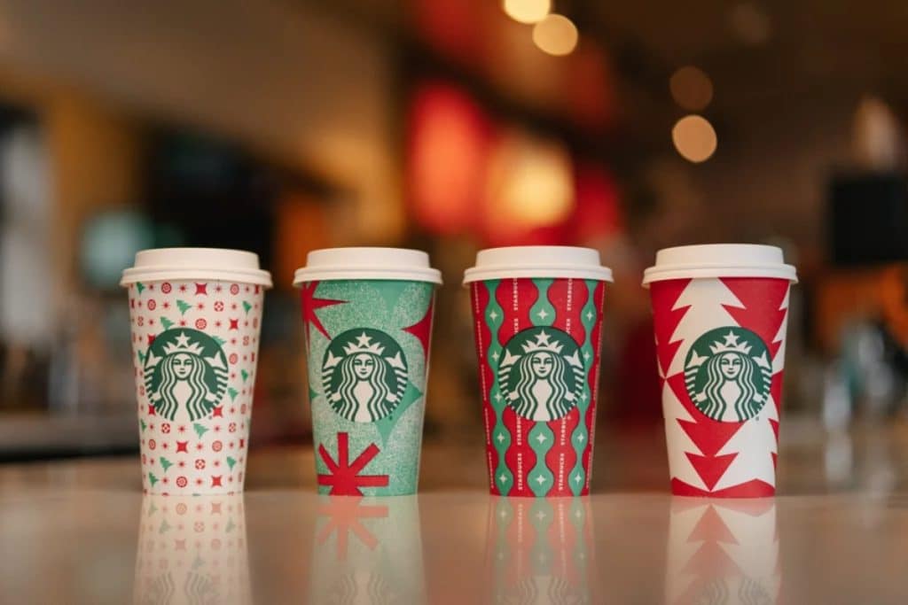2022 holiday cups from Starbucks
