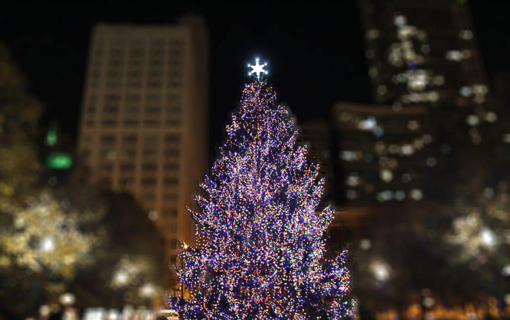 Christmas tree in Chicago