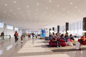 Rendering of the new Terminal 5 shows expanded space and a new seating area