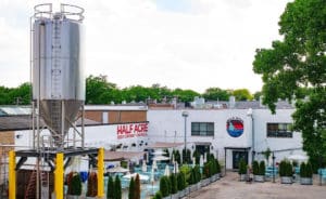 Image showing the Half Acre Brewing Balmoral facility and beer garden