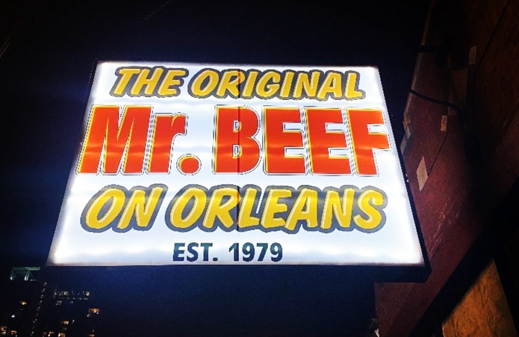 Mr. Beef on Orleans sign