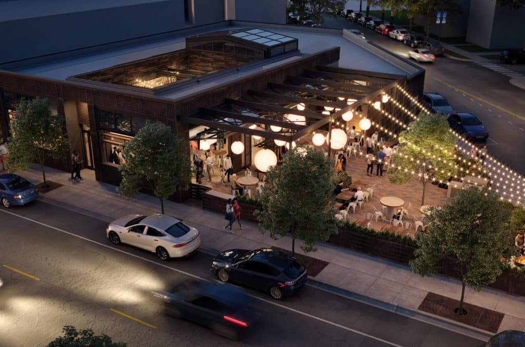 Image showing a rendering of the new Federales location in Logan Square, Chicago
