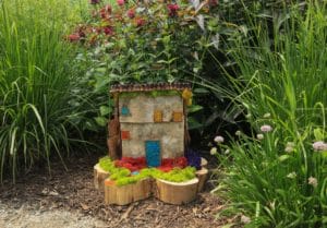 Image showing one of the Fairy Homes at Garfield Park Conservatory in Chicago for its Fairy Garden exhibit