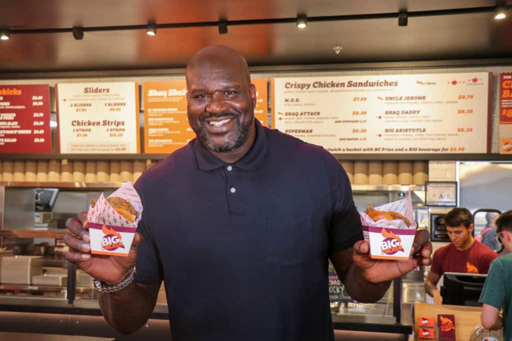 Image showing Shaquille O'Neal at a Big Chicken Restaurant