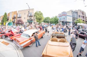 Image showing antique cars at the Retro on Roscoe Street Festival in Chicago