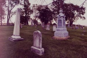 Image showing an eerie cemetery in Whitewater aka "Second Salem"