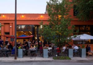 Image showing the patio of Spacca Napoli Pizzeria in Chicago's Ravenswood neighborhood